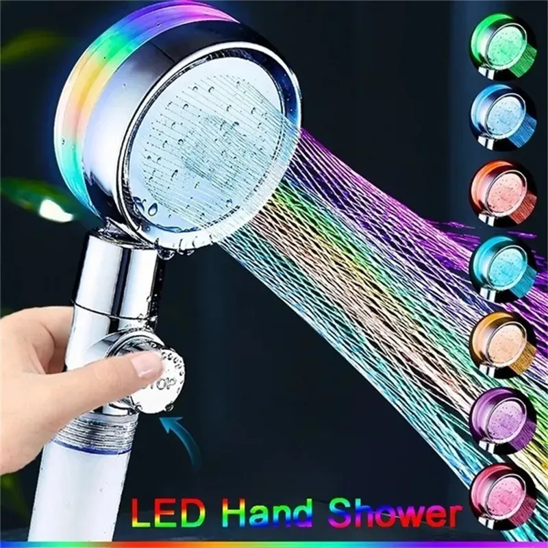 환상적인 샤워 경험을 선사하는 7 색 LED 샤워 헤드 소개
